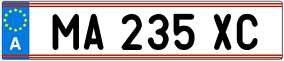 Trailer License Plate
